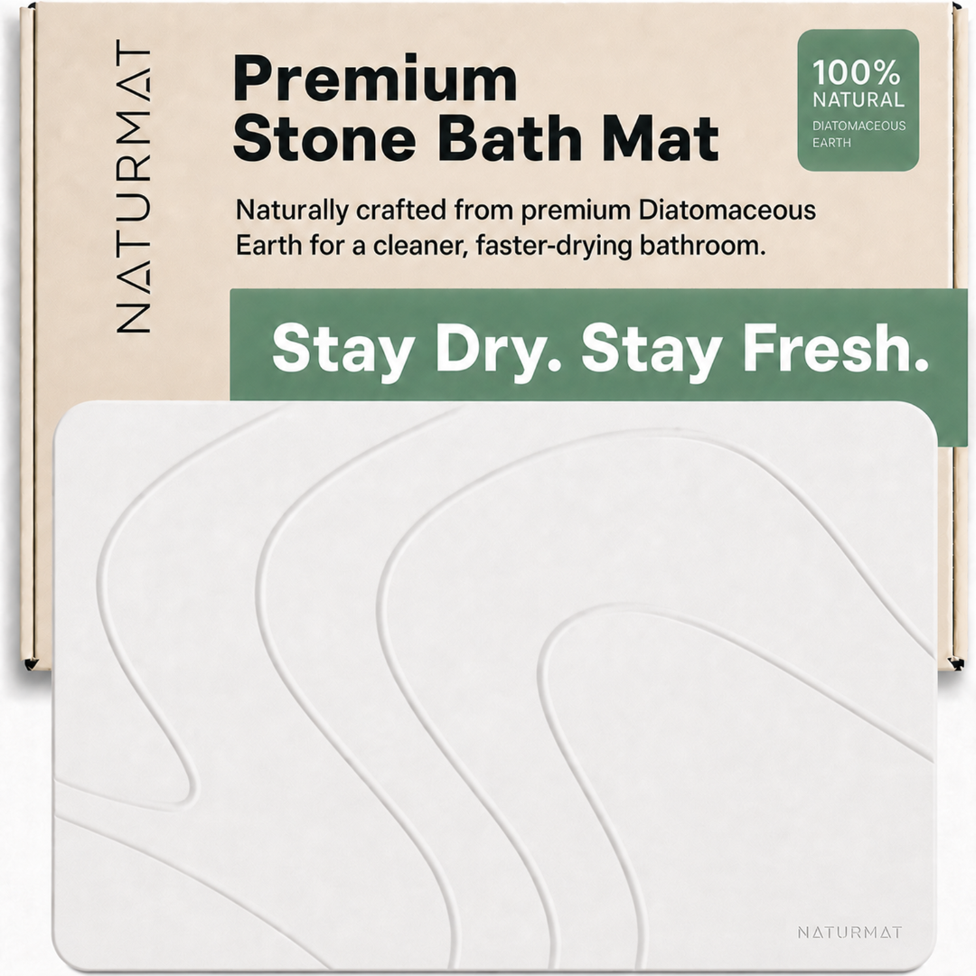 Absorbent Diatomite Stone Bath Mat