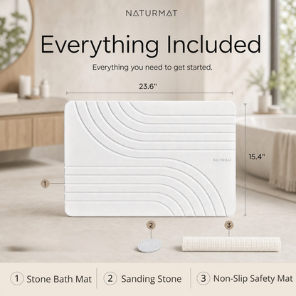 Absorbent Diatomite Stone Bath Mat